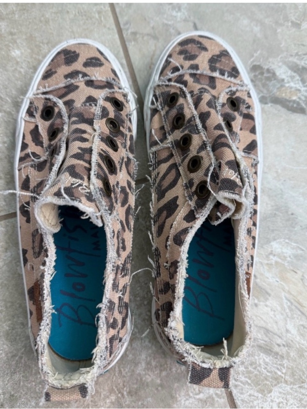 Women’s Blowfish Malibu Animal Leopard Print Canvas Sneakers - Picture 6 of 12